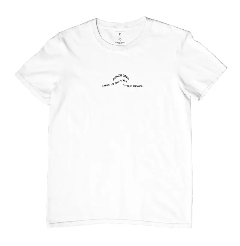 Camiseta Life Is Better At The Beach Branca