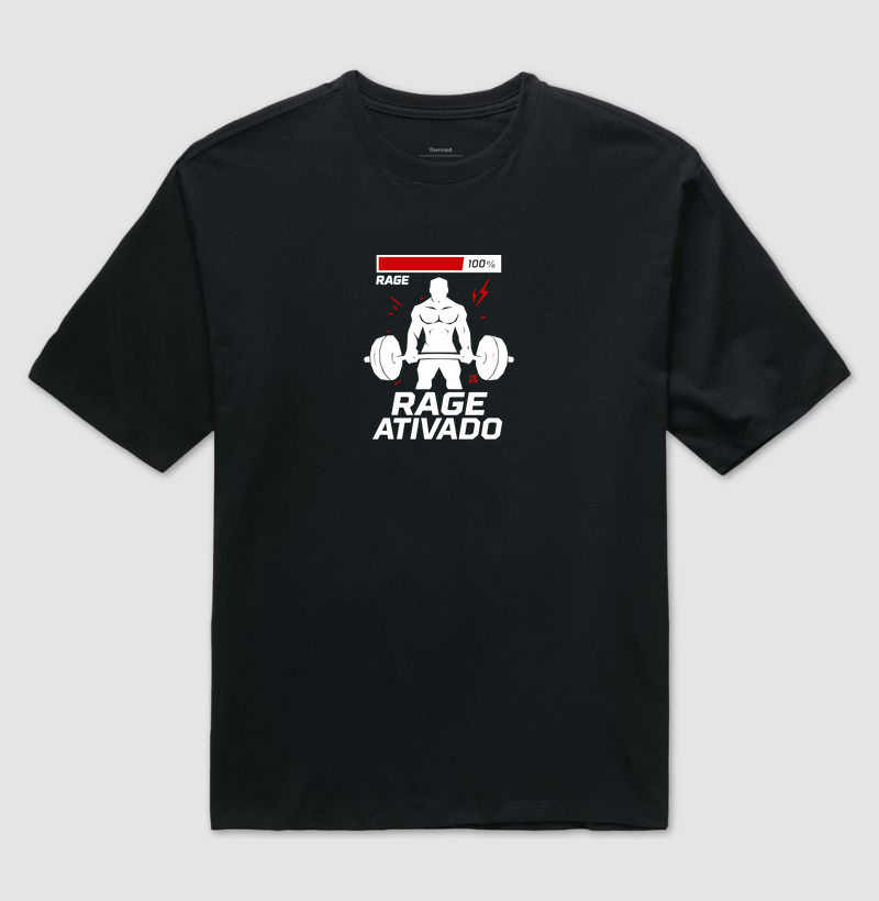 Camiseta Gamer Manamoney Rage Ativado no seu treino
