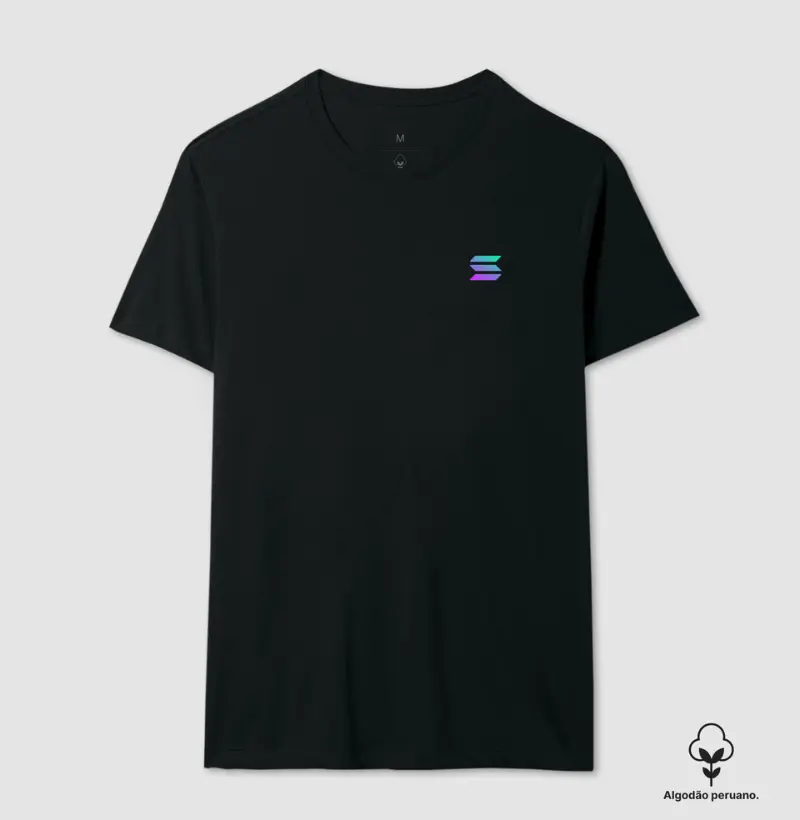 Camiseta Solana Color Logo - Algodão Peruano