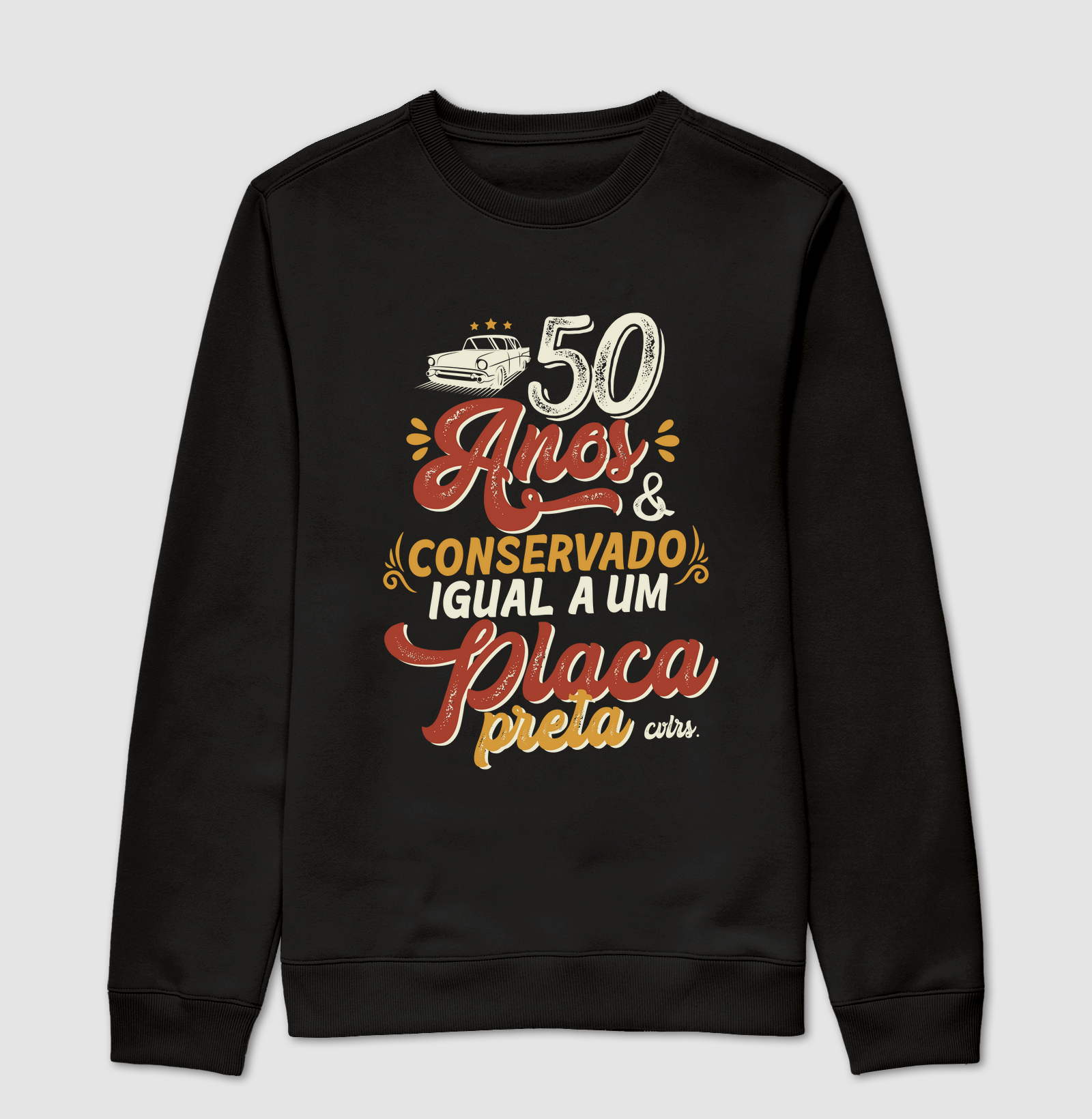 50 anos e conservado igual a um placa preta