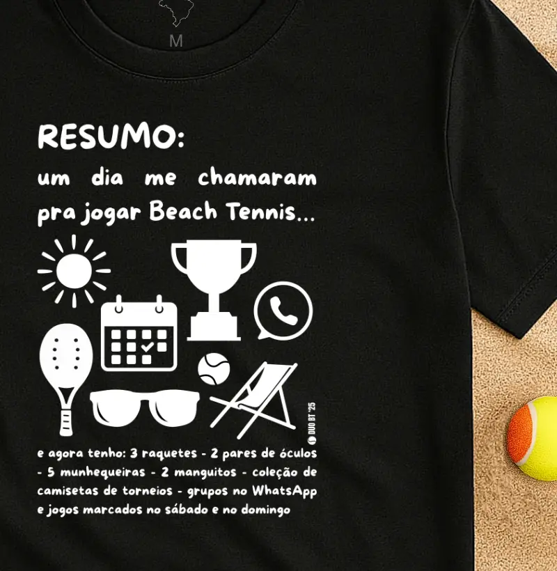 Um Dia Me Chamaram Pra Jogar Beach Tennis