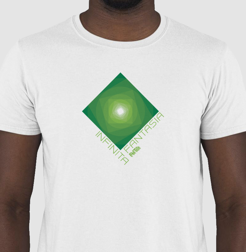 T-SHIRT "INFINITA FANTASIA" / VERDE - ESTAMPA MÉDIA