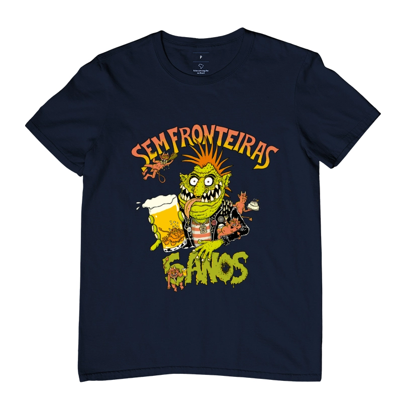 Camiseta Sem Fronteiras Bar 5 Anos