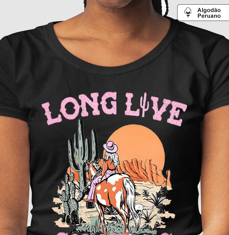 Camiseta algodão peruano Cowgirls