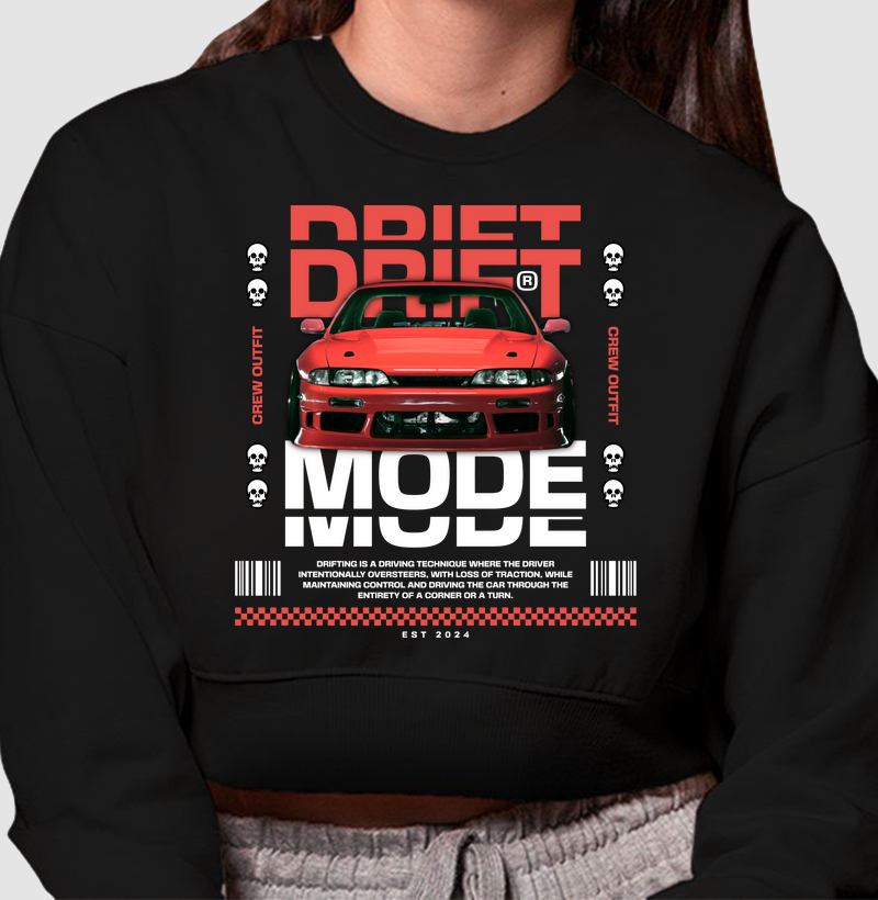 Cropped Moletom - Drift Mode
