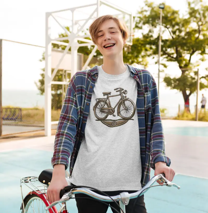 Bicicleta Vintage | Elegância atemporal | Camiseta clássica com design de ciclismo