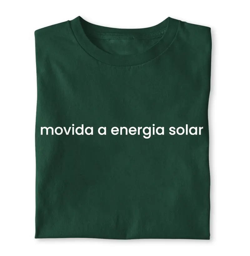 CAMISETA MOVIDA A ENERGIA SOLAR