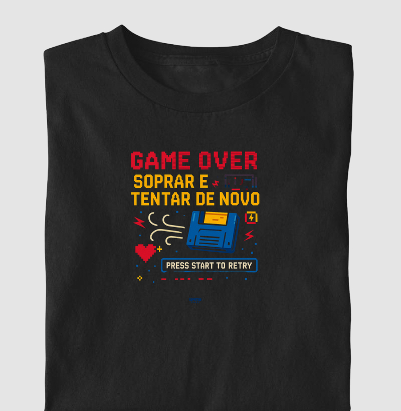 RetroPhrase Game Over Soprar e Tentar de Novo