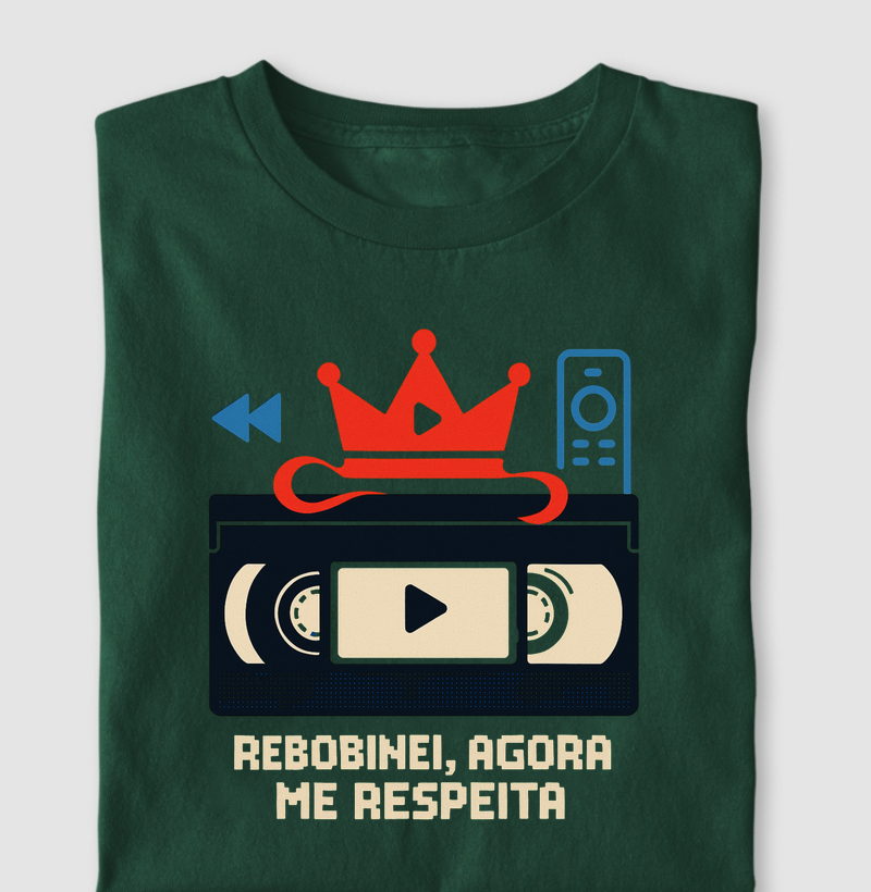 Camiseta Rebobinei, me respeita