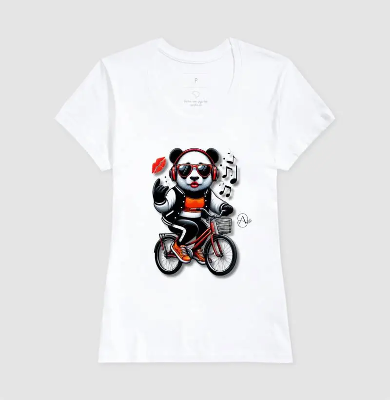 T-shirt Panda Divertido 