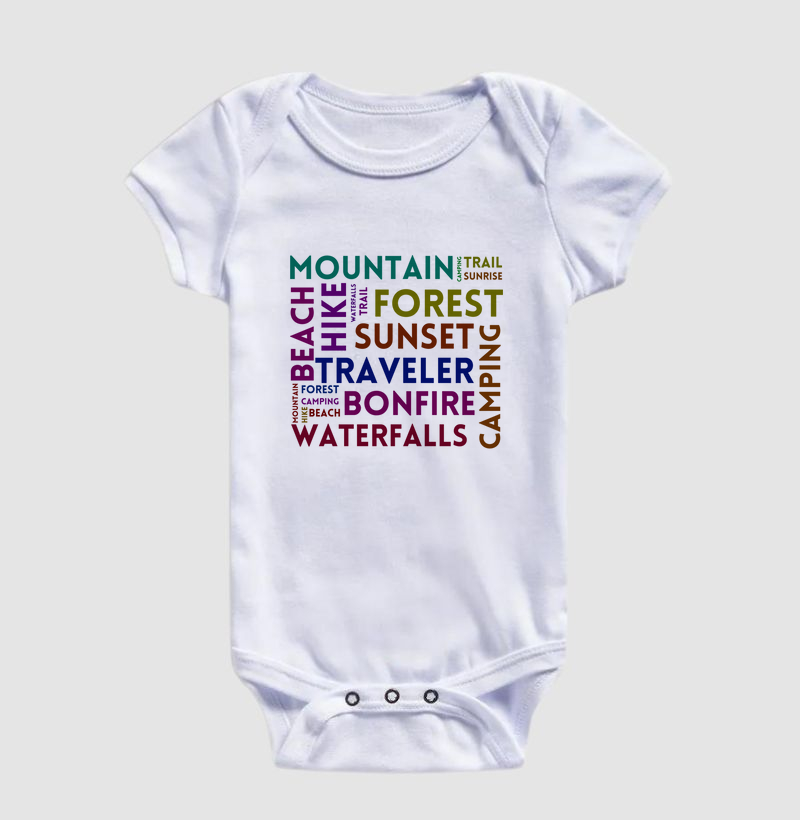 Mountain, hike and trail - tag cloud