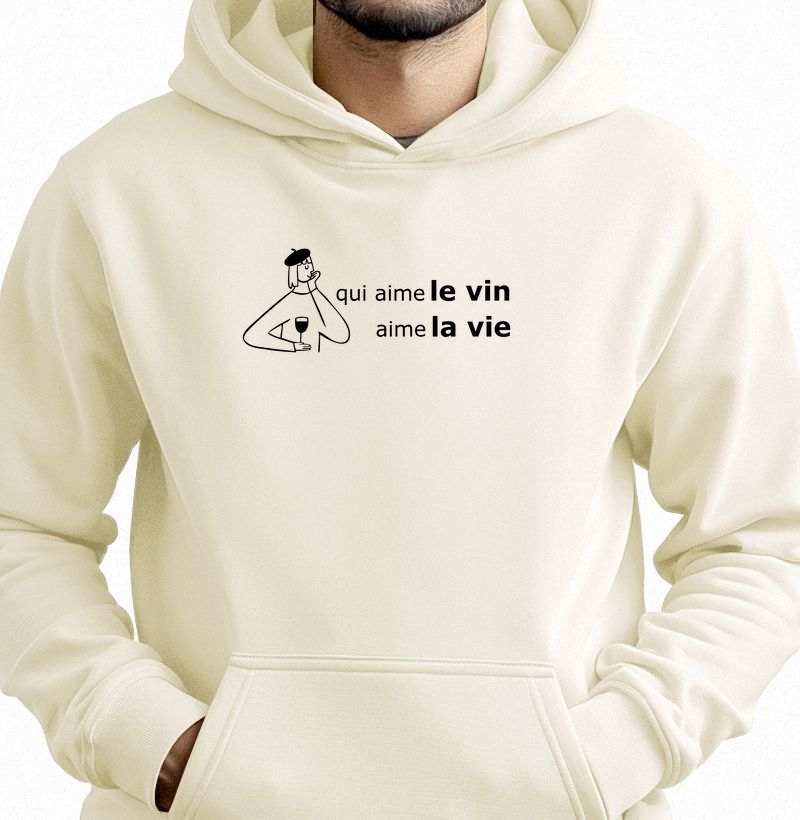 Qui ame le vin. ame la vie - Homme