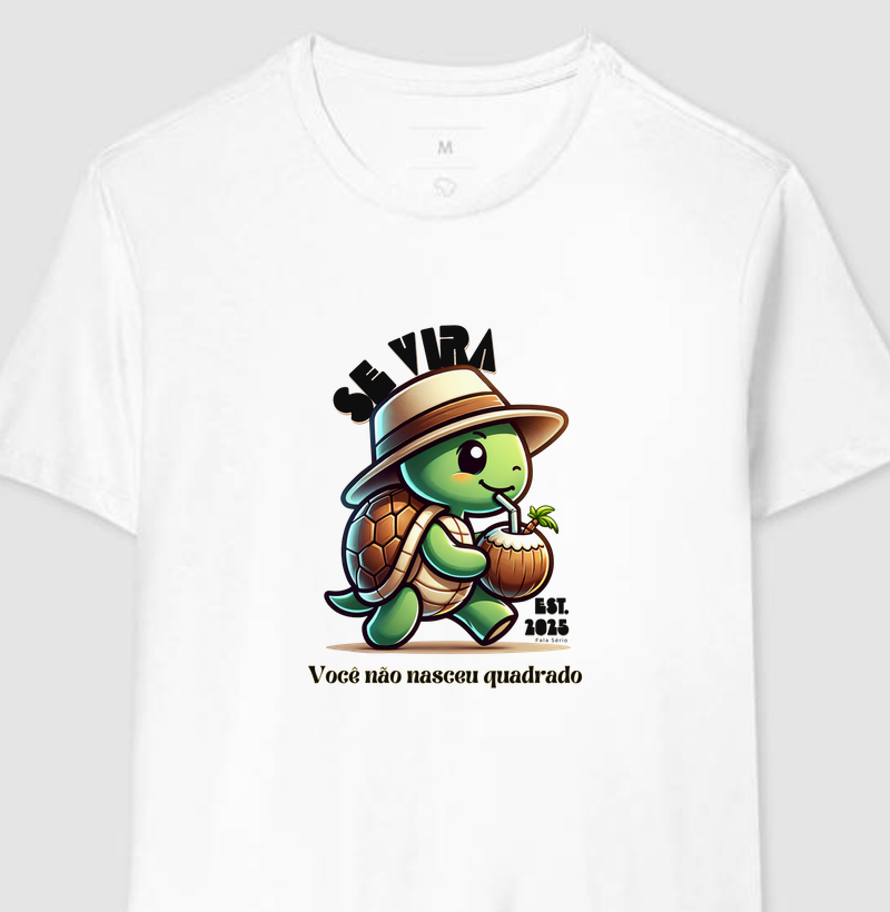 Camiseta Se vira, você não é quadrado – Fala Sério Store