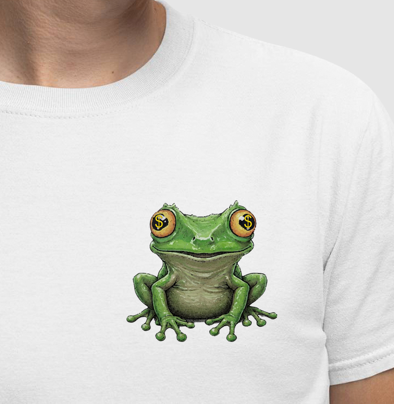 Camiseta - Avareza - Sapo