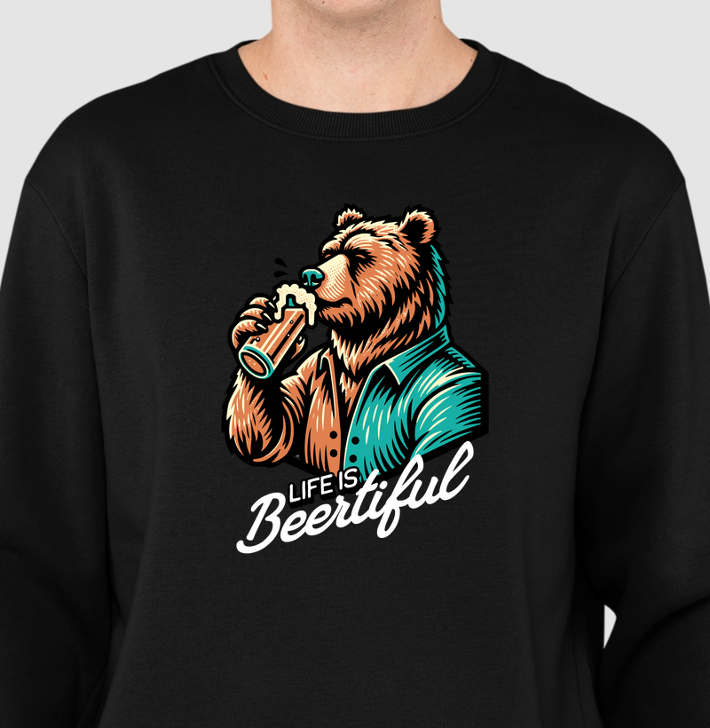 Life is Beertiful: Moletom Slim -  Estilo e Personalidade