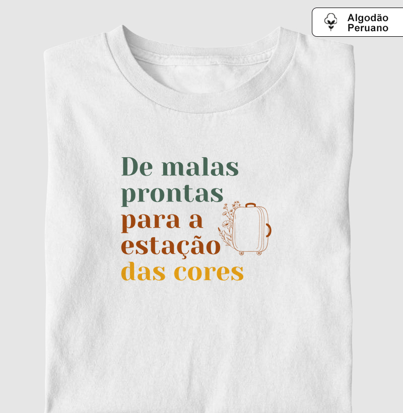 De malas prontas para a estação das cores