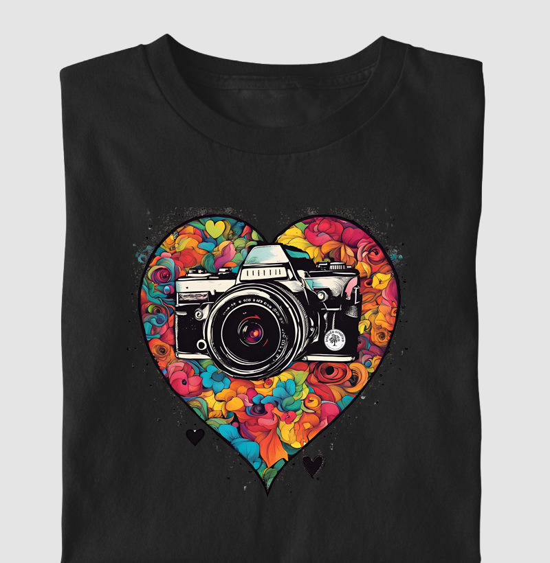 Camisetas / Imagens Criativas / Eu Amo Fotografia