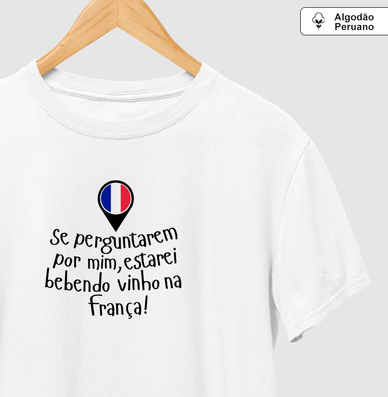 Estarei Na França - Algodão Peruano