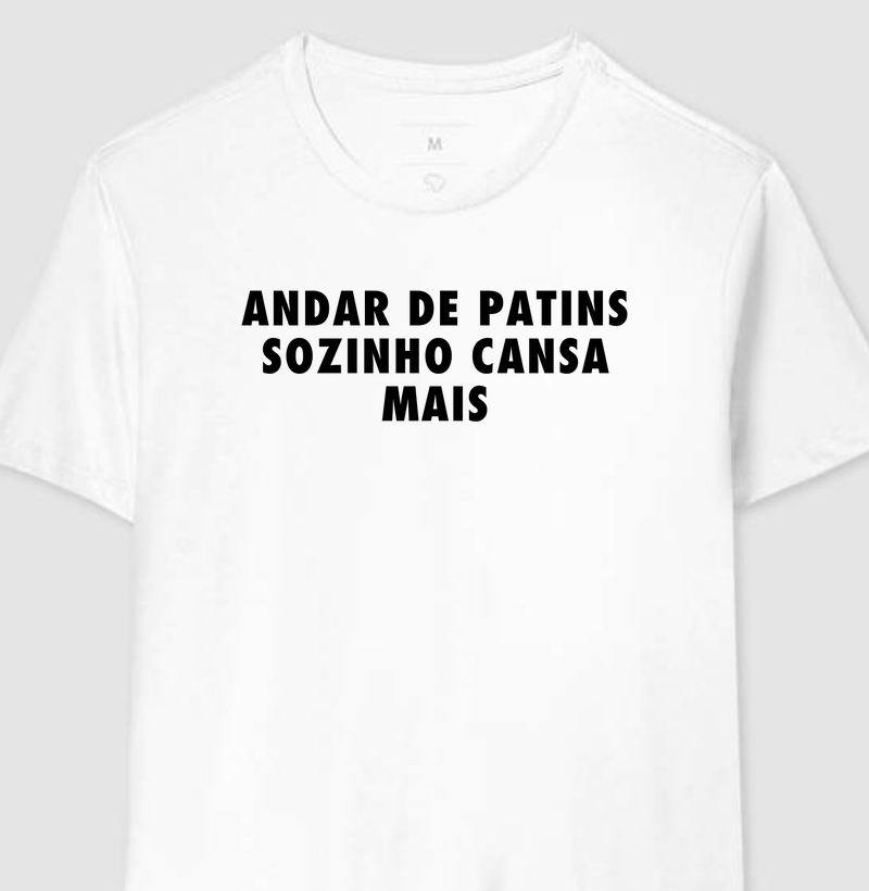 Andar de patins sozinho cansa mais