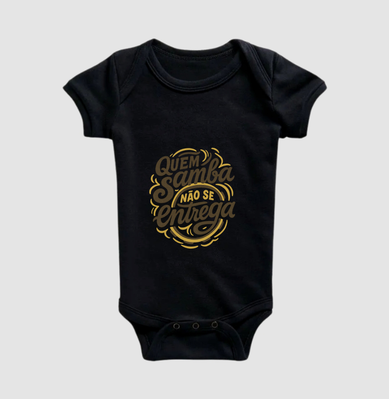 Camiseta Original Quem Samba não se Entrega