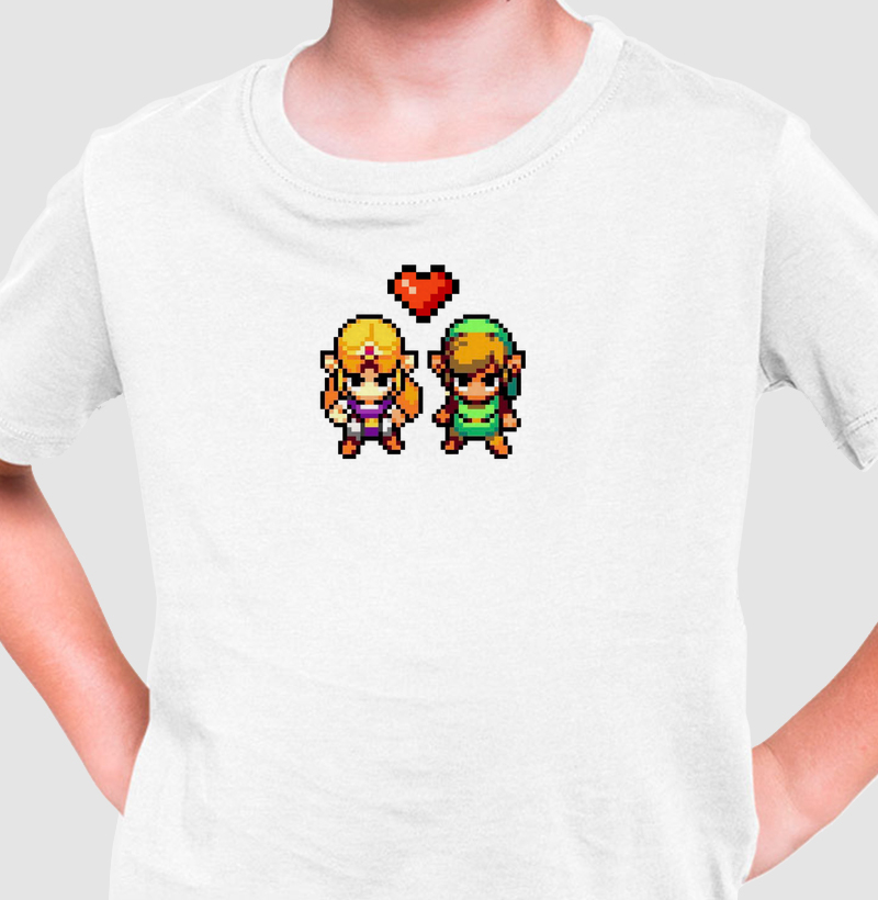 Link e Zelda Pixel Art