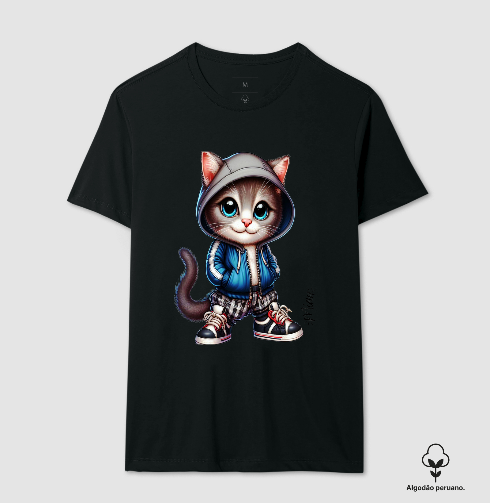 Camiseta Miau tô no estilo