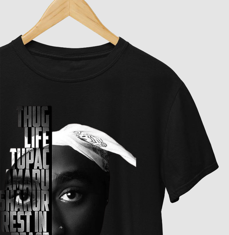 camiseta streetwear REST IN PEACE - TUPAC