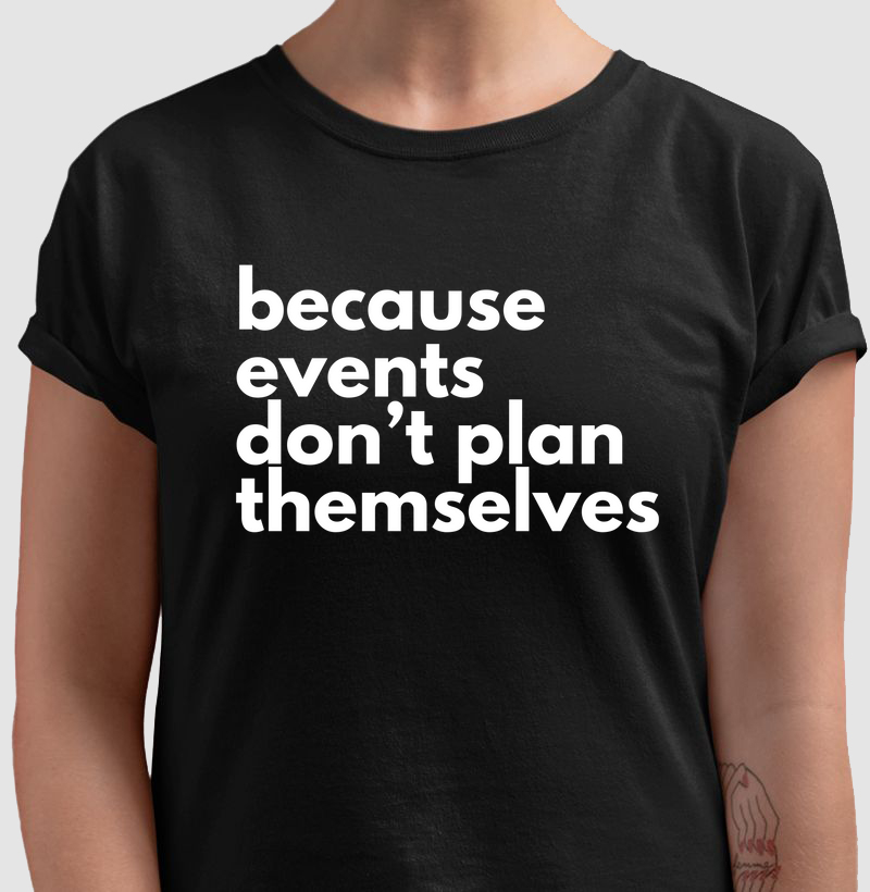 Camiseta profissional eventos