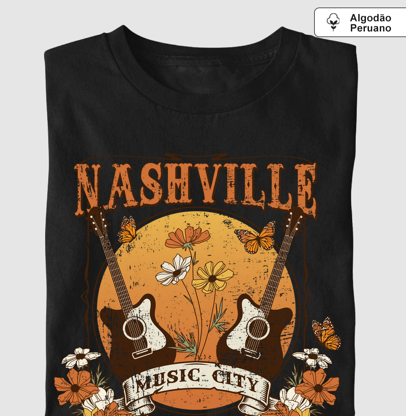 Camiseta algodão peruano Nashville
