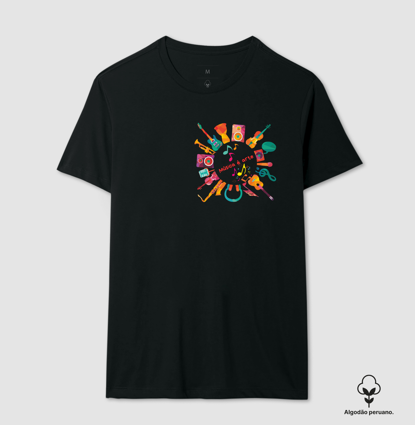 Camiseta Musicas e Instrumentos 
