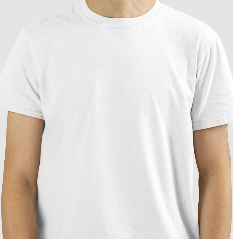Básica 100% Algodão Camiseta