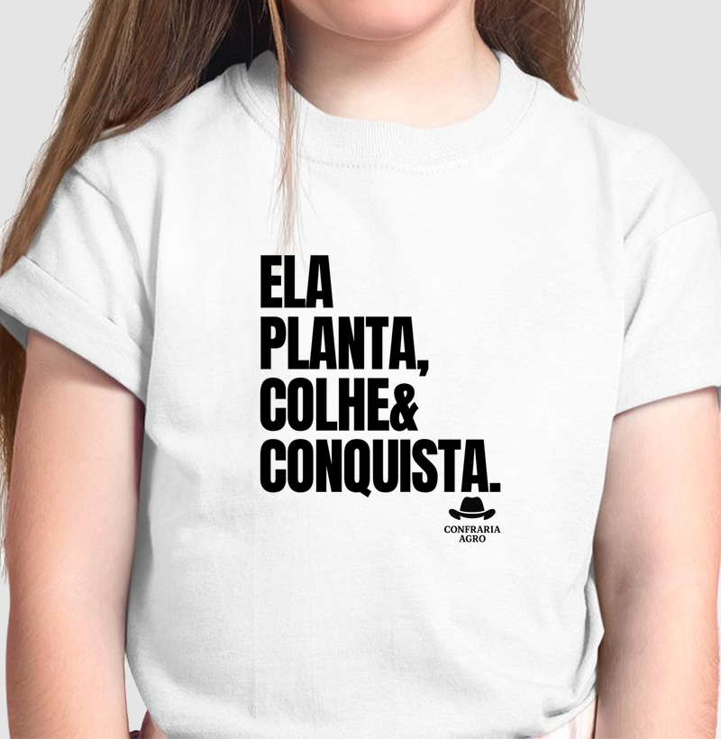 Ela planta, colhe e conquista.