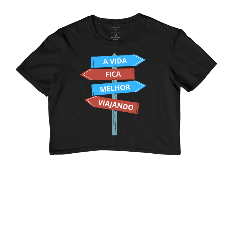 Camiseta Placa Viagem - A vida ...