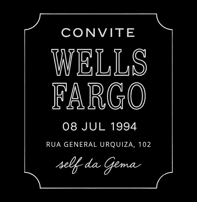 WELLS FARGO | Confecção Reserva 🦜