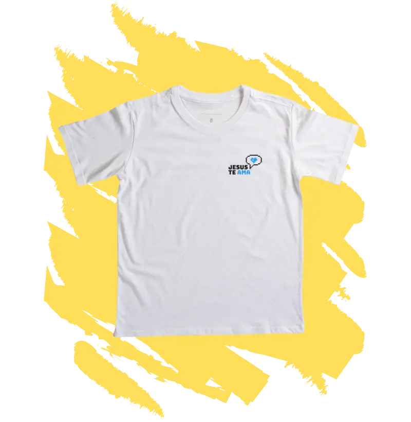 Camiseta Cristã - Jesus te Ama INFA