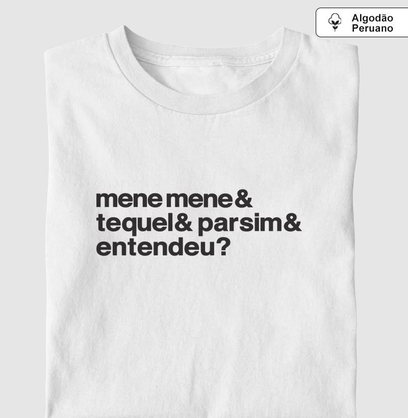CAMISETA ALGODÃO PERUANO MENE MENE
