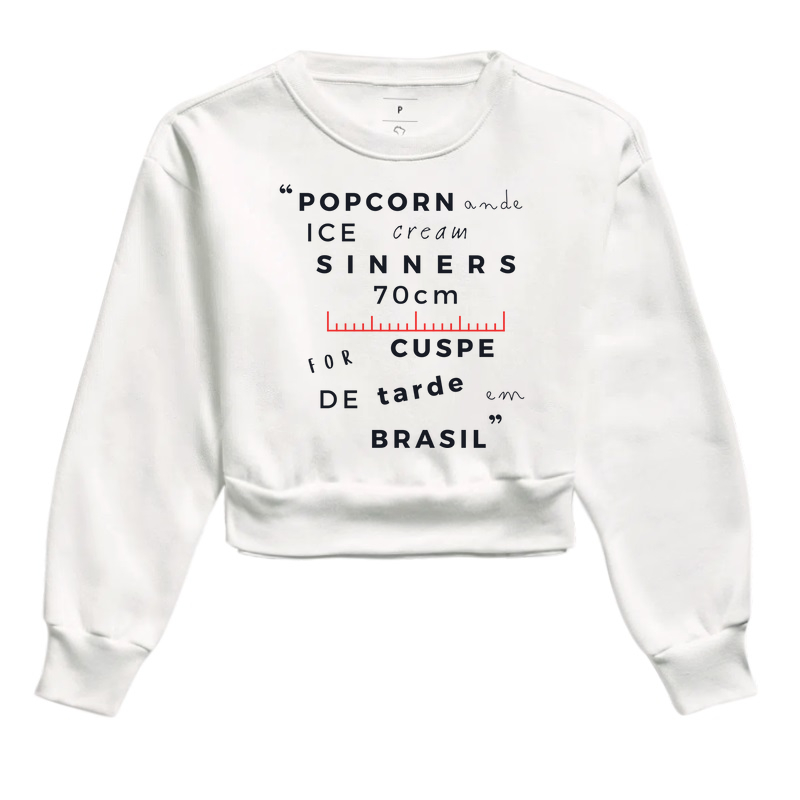 Cropped Moletom Eu Falo Inglês