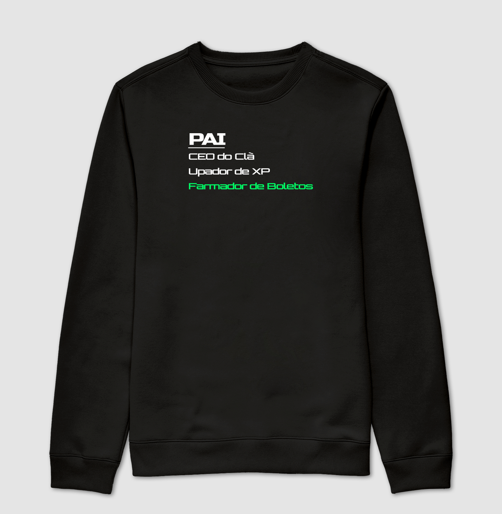 Camiseta Gamer Pai – CEO do Clã, Upador de XP, Farmador de Boletos