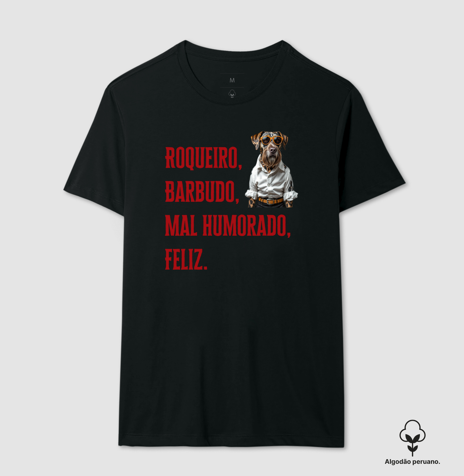 Roqueiro, barbudo, mal humorado e feliz - Schnauzer