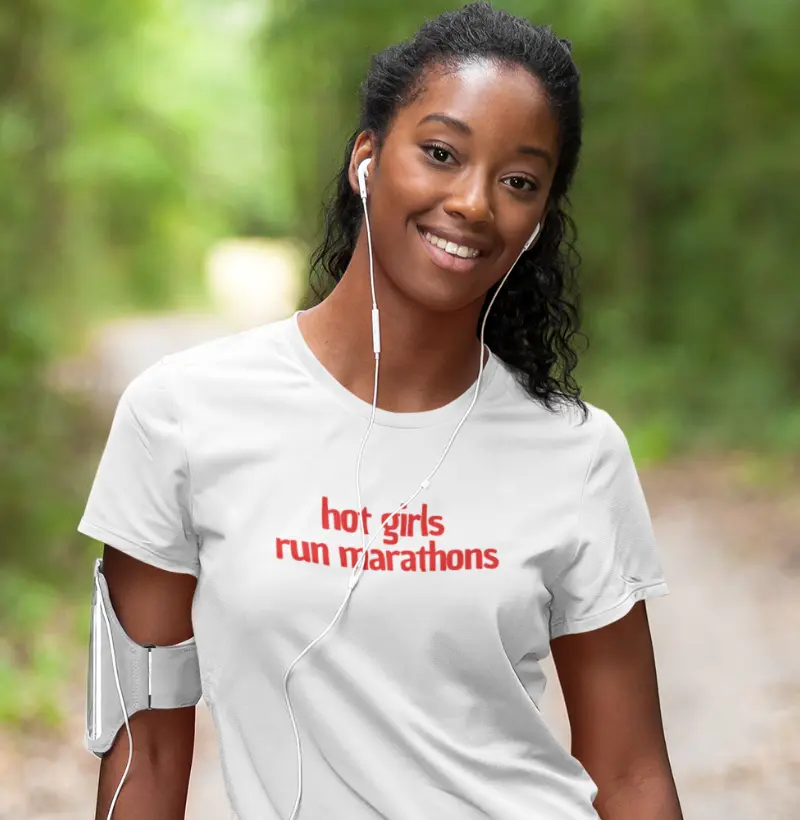 Hot girls run marathons