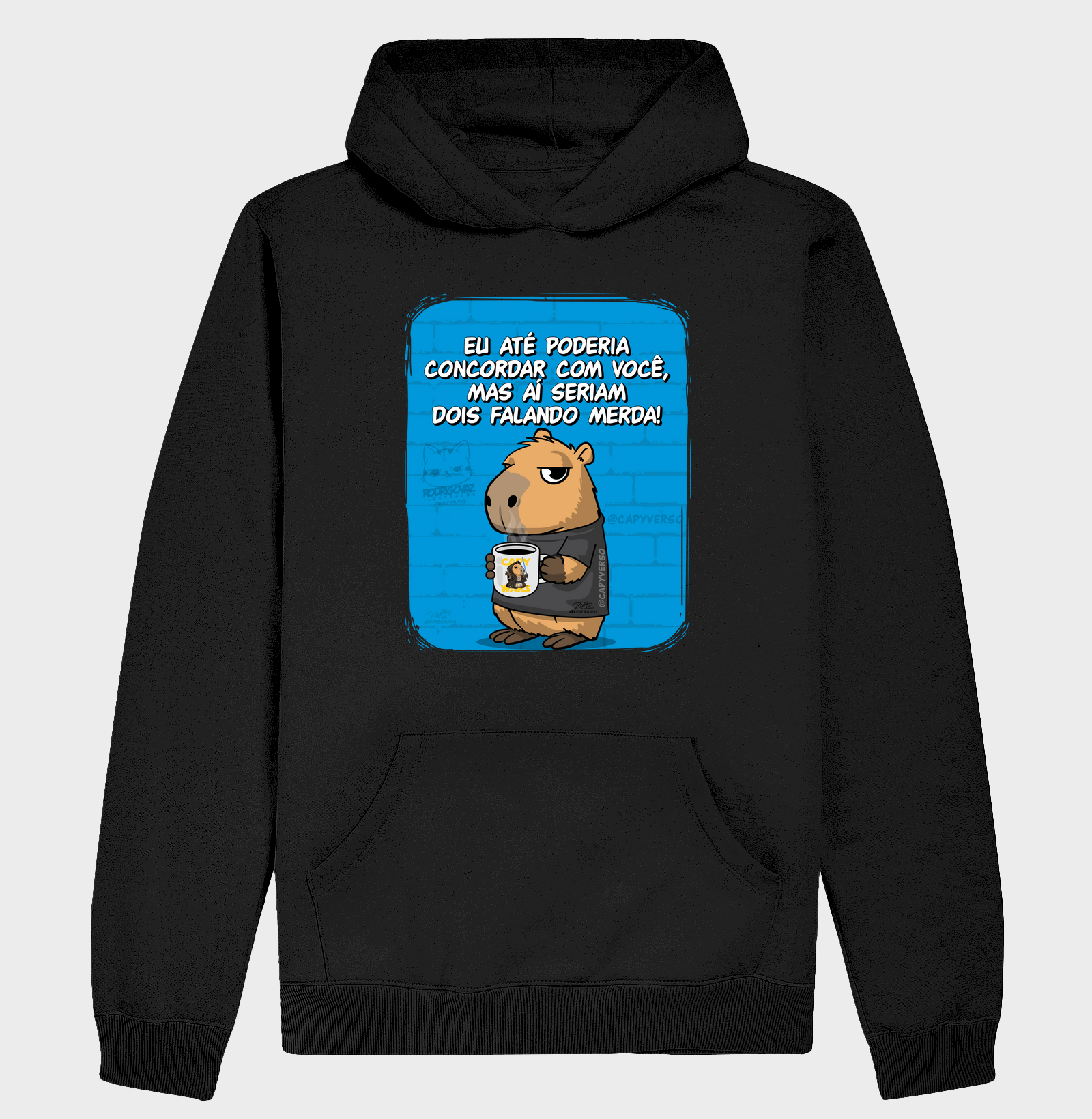 Camiseta Capivara Falando Merda