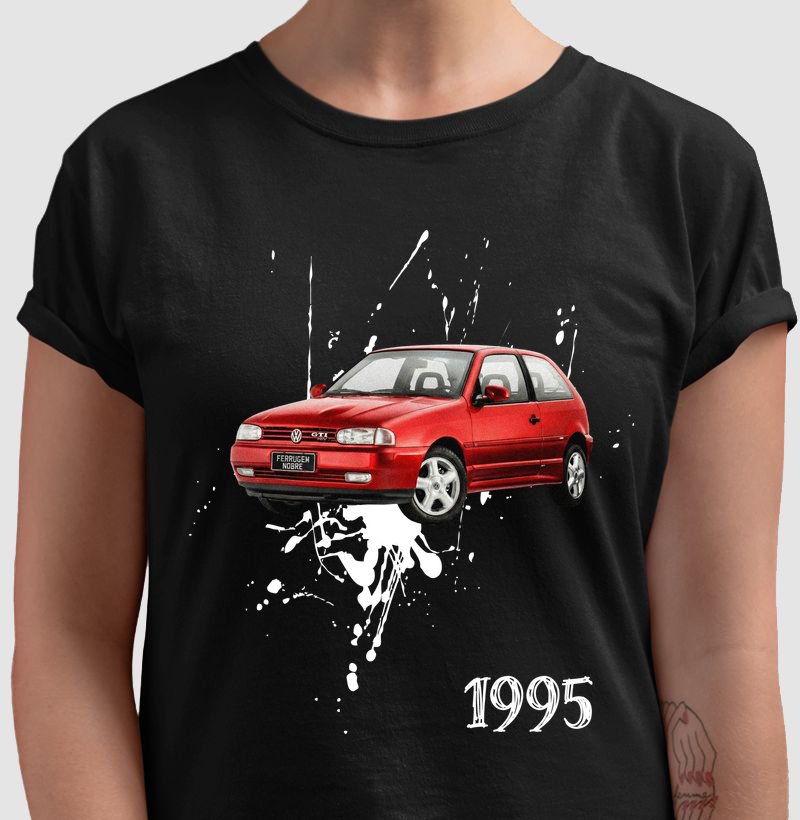 Camiseta VW Gol GTI 16V "Bola" 1995 - A Lenda da Bolha no Capô - Cores