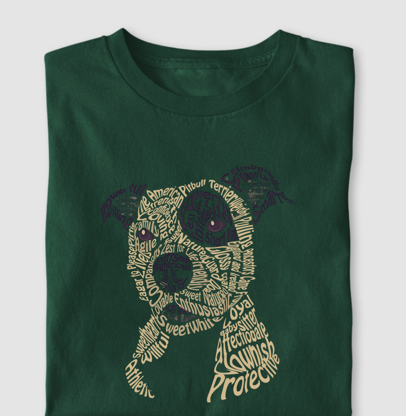 Retrato de um American Pit Bull Terrier
