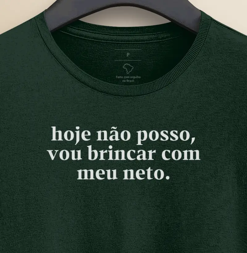 Hoje não posso vou brincar com meu neto