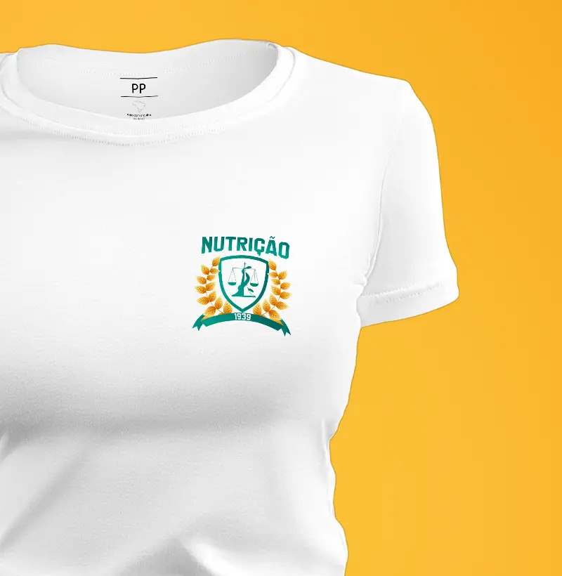 Nutrição Símbolo no Peito feminina
