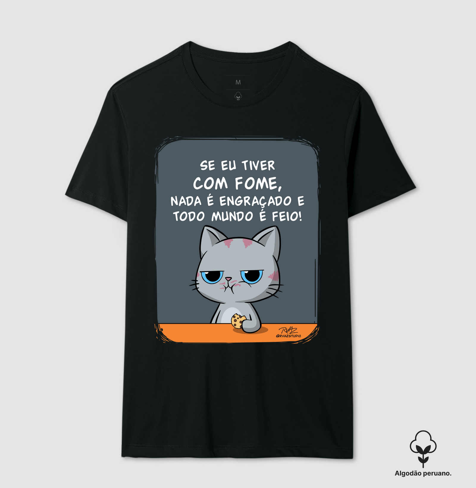 Camiseta Gato Sincero Fome