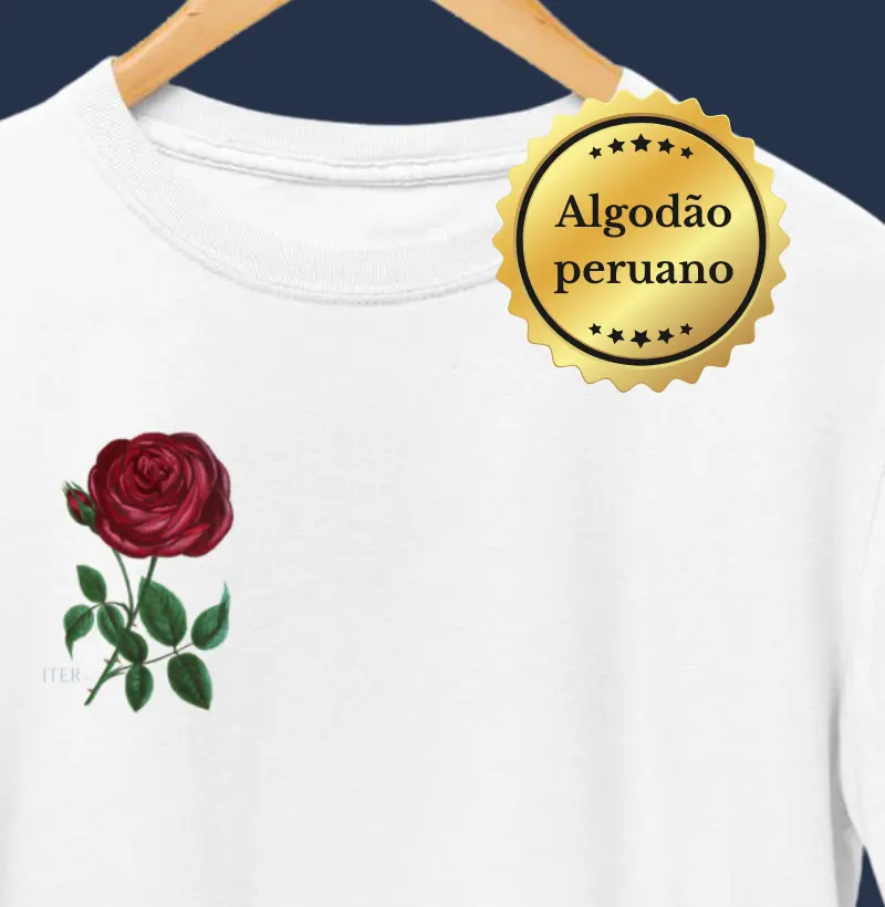 Algodão Peruano - Rosa de Santa Terezinha