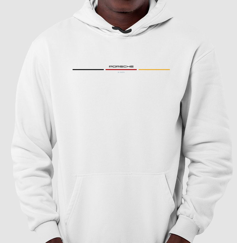 Moletom Porsche Flag German White Hoodie