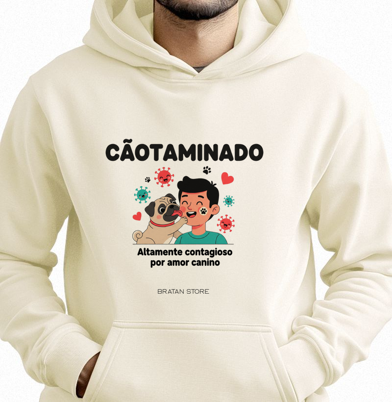 Cãotaminado Moletom com Capuz