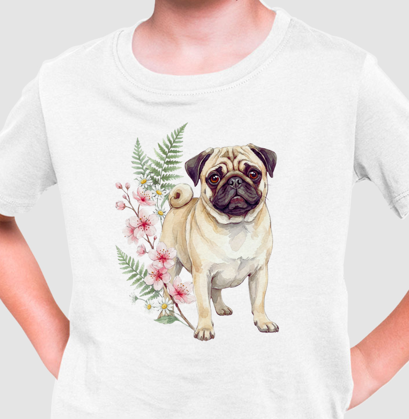 Pug Floral Afeto